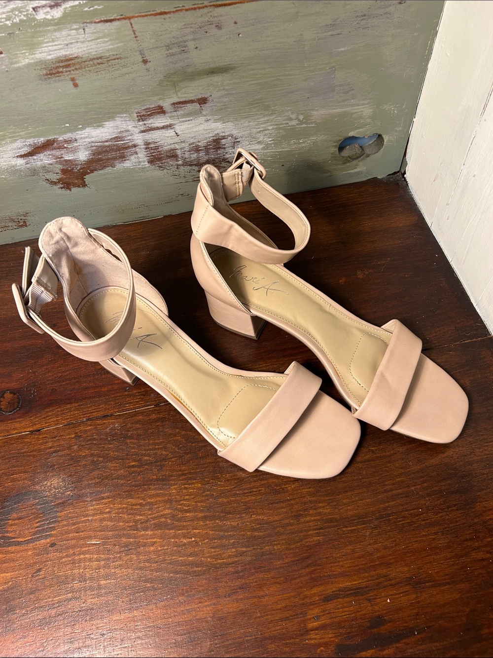 Jessica Simpson Blush Ankle-Strap Block Heels